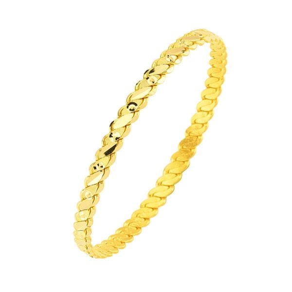 20 Gram İşçiliksiz Noktalı Adana Burma Bilezik 22 Ayar Altın