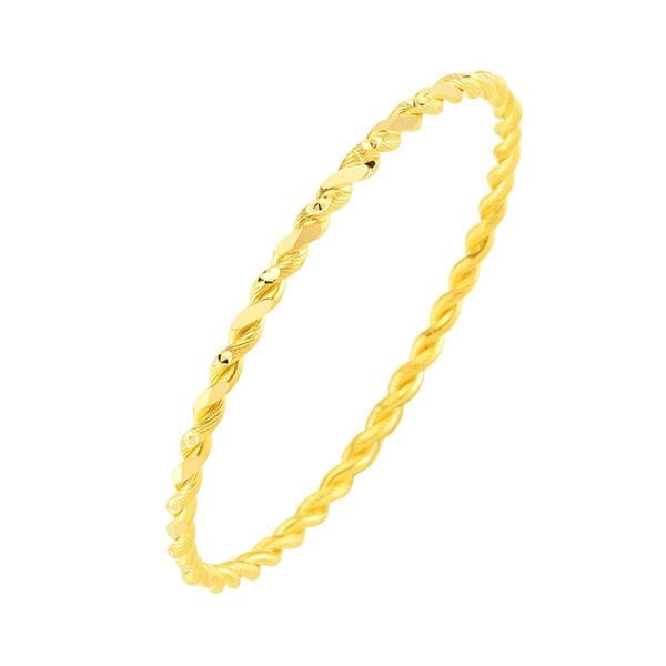 20 Gram Noktalı İkili Burma Bilezik 22 Ayar Altın