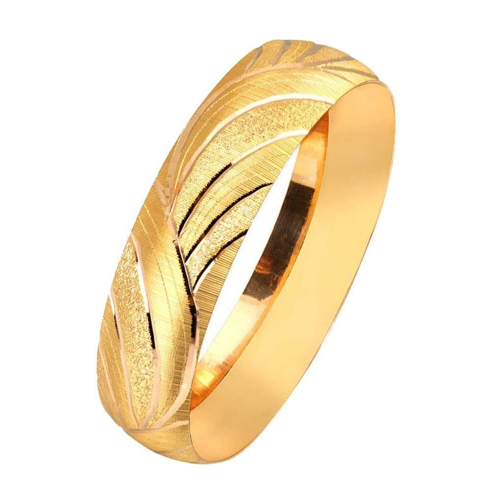 20 Gram 22 Ayar Altın Desenli Bilezik 15mm