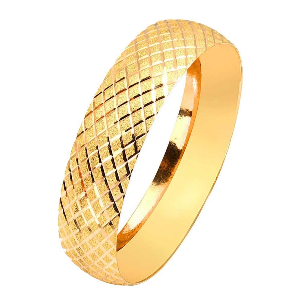 20 Gram 22 Ayar Altın Baklava Desenli Bilezik 15mm