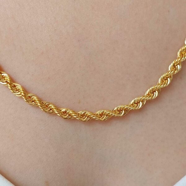 14 Ayar Altın Halat Zincir 60 Cm 11.30 Gram 4.5mm