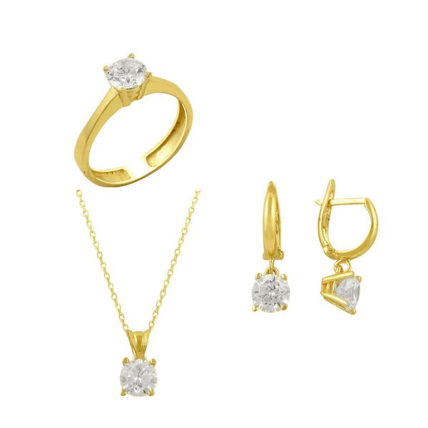 Tektaş Üçlü Set Altın 5.56 Gram