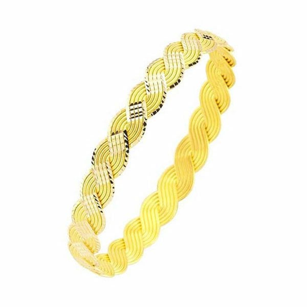 22 Ayar 24 Gram Baklava Örgülü Altın Bilezik ABY22BZ062