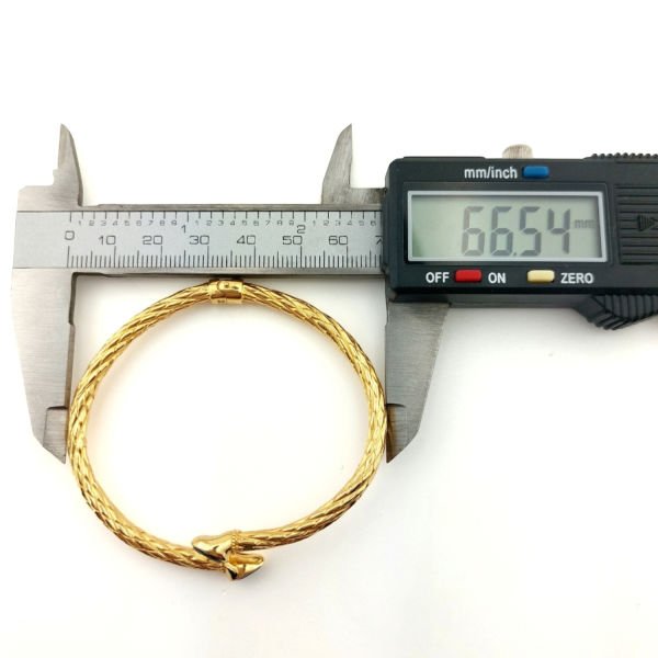 22 Ayar Altın Kelepçe Bilezik Lacivert Taşlı 11.50 Gram ABY22KLP002