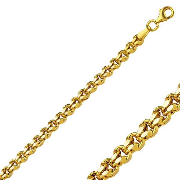 Güverseli Zincir Altın 14 Ayar 15 Gram