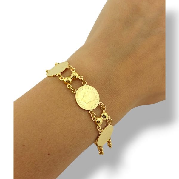 3 Ata Çeyrek Altınlı 22 Ayar Bileklik 13.75 gr ABY22BL0338