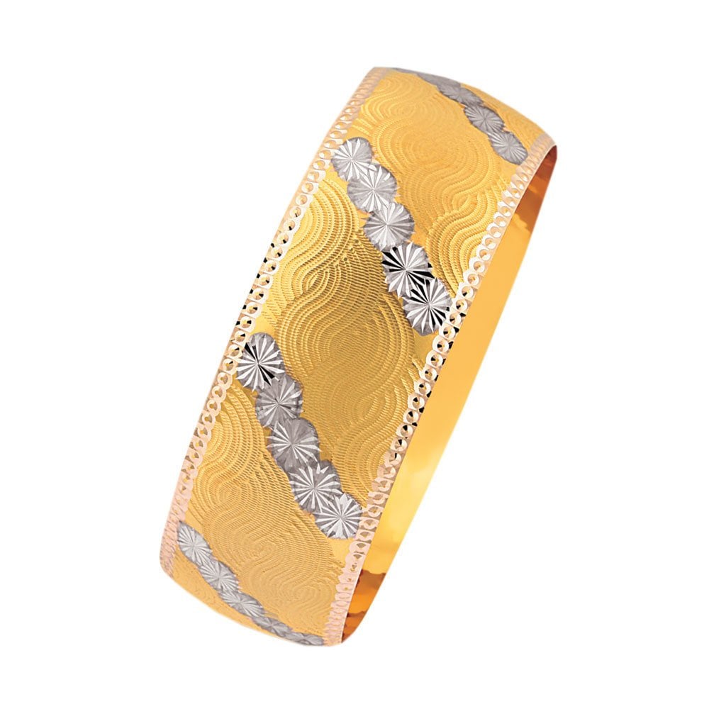 14 Ayar Altın Mega Bilezik Ebru Model 25 Gram