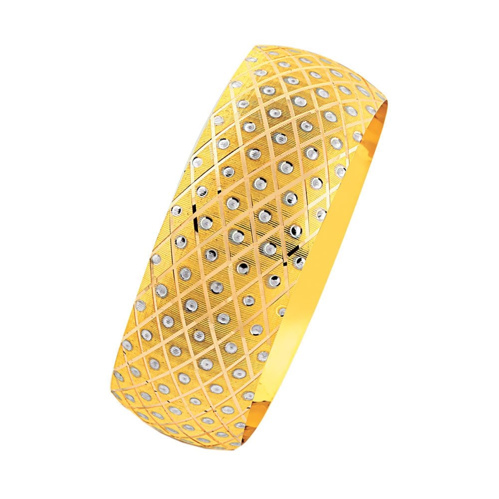 25 Gram Mega Bilezik 14 Ayar Baklava Noktalı