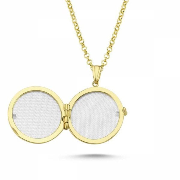 Altın Resimli Kolye Doç Zincirli 6.90 Gram 14 Ayar