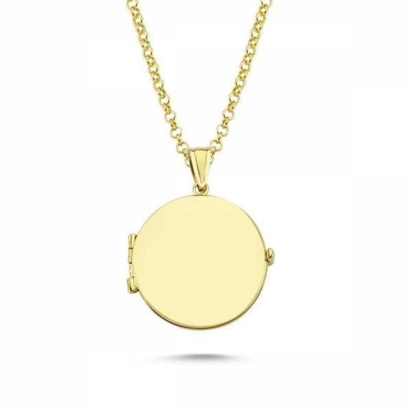 Altın Resimli Kolye Doç Zincirli 6.90 Gram 14 Ayar