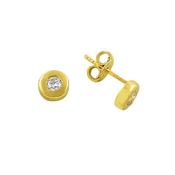 Tektaş Küpe 14 Ayar Altın 1.14 Gram