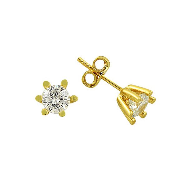 Tektaş Küpe 14 Ayar Altın 1.77 Gram