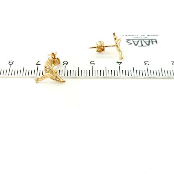Melek Peri Küpe 14 Ayar Altın 1.40 Gram