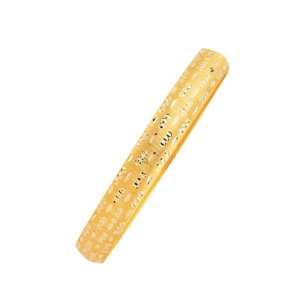 Hediyelik Altın Bilezik 14 Ayar Nokta Desen 7 Gram