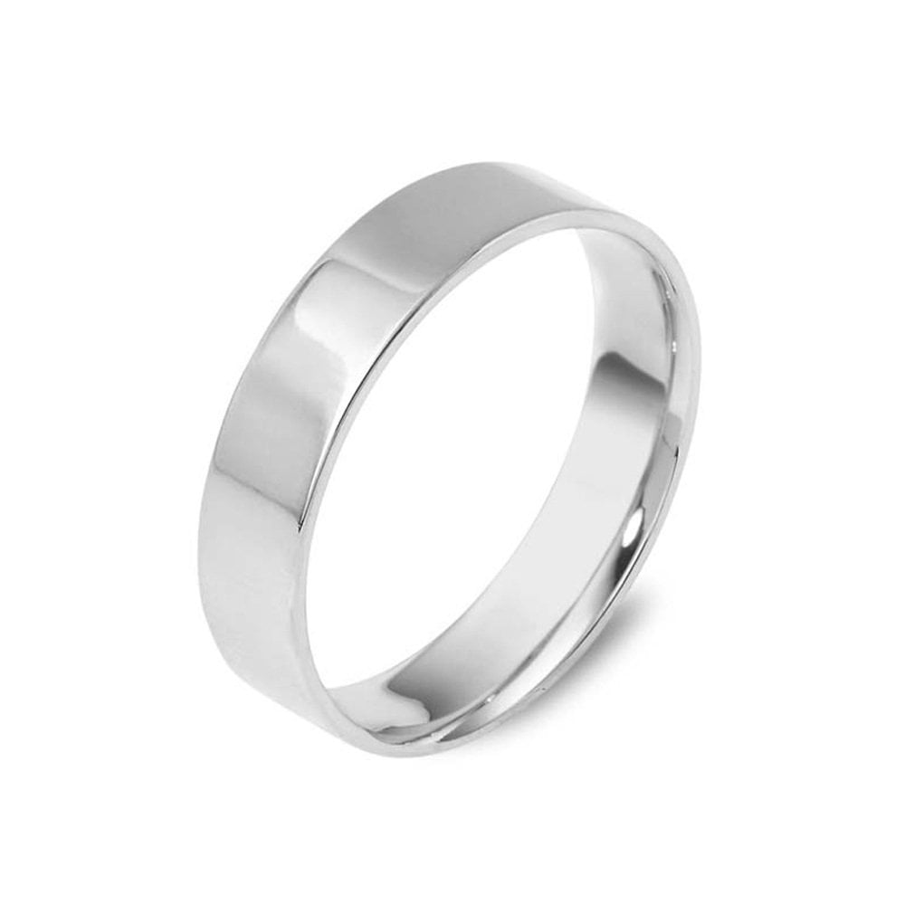 Alyans Köşeli 14 Ayar Altın Geniş Beyaz 5.15 Gram