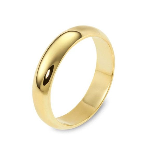 Klasik Alyans 14 Ayar Altın Oval Orta Genişlik 5.90 Gram
