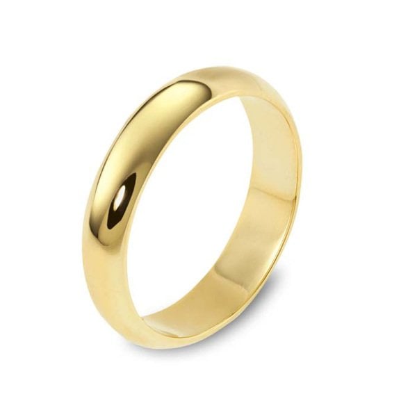Klasik Alyans 14 Ayar Altın Oval Orta Genişlik 4.50 Gram