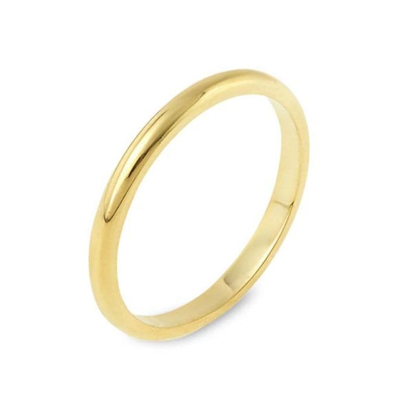 Klasik Alyans 14 Ayar Altın Oval Dar 2.10 Gram