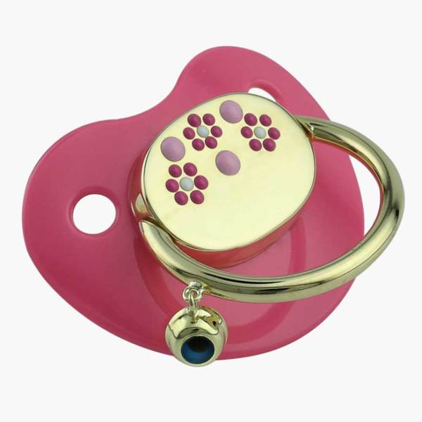 Altın Emzik Pembe Çiçekli 3.30 Gram