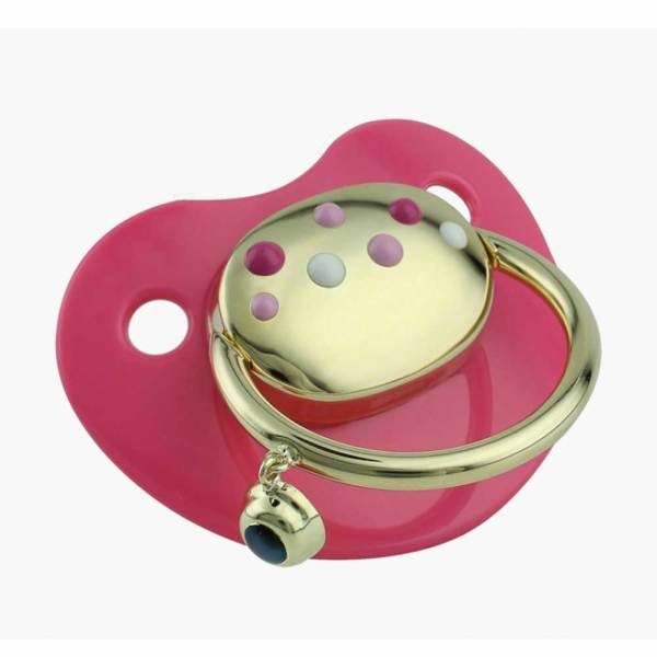 Altın Emzik Pembe Noktalı 3.35 Gram