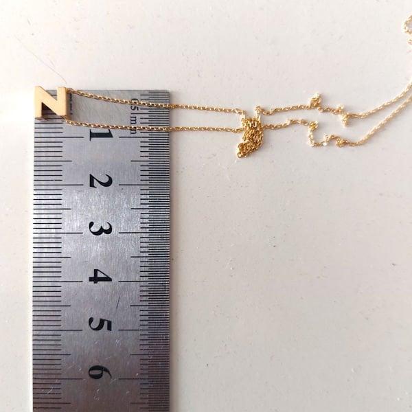 14 Ayar Altın Z Harfi Kolye