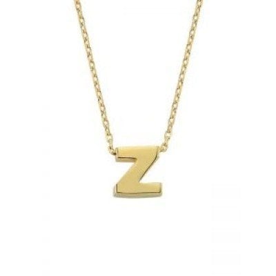 14 Ayar Altın Z Harfi Kolye