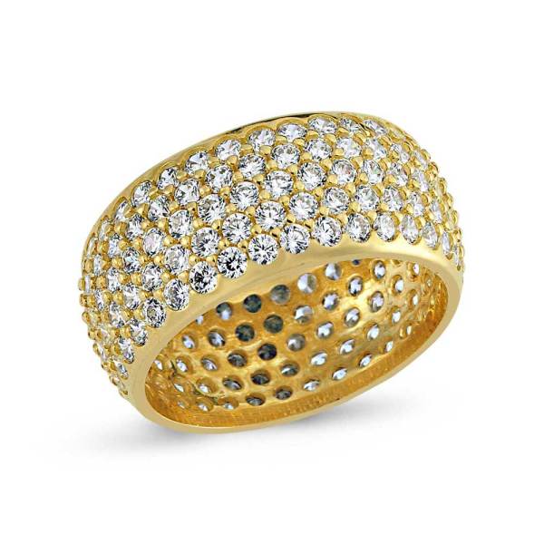 Altın Tamtur Yüzük 14 Ayar 5 Sıralı 6.00 Gram