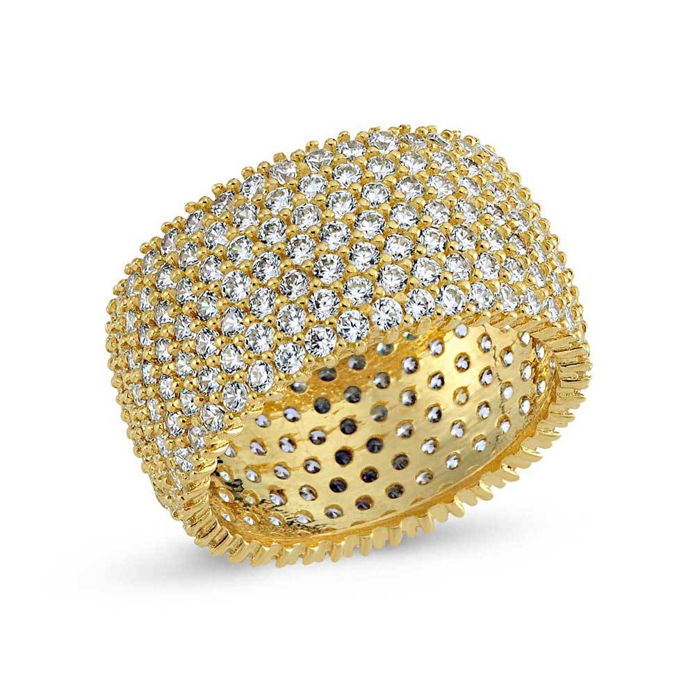 Altın Tamtur Yüzük 14 Ayar 7 Sıralı 7.10 Gram