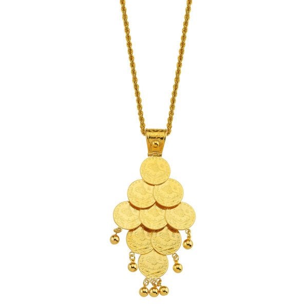 Reşat Çeyrekli 22 Ayar Altın Kolye 25.80 Gram