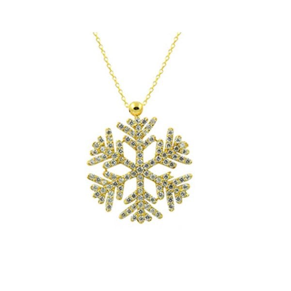 Kar Tanesi Kolye 3.86 Gram 14 Ayar Altın