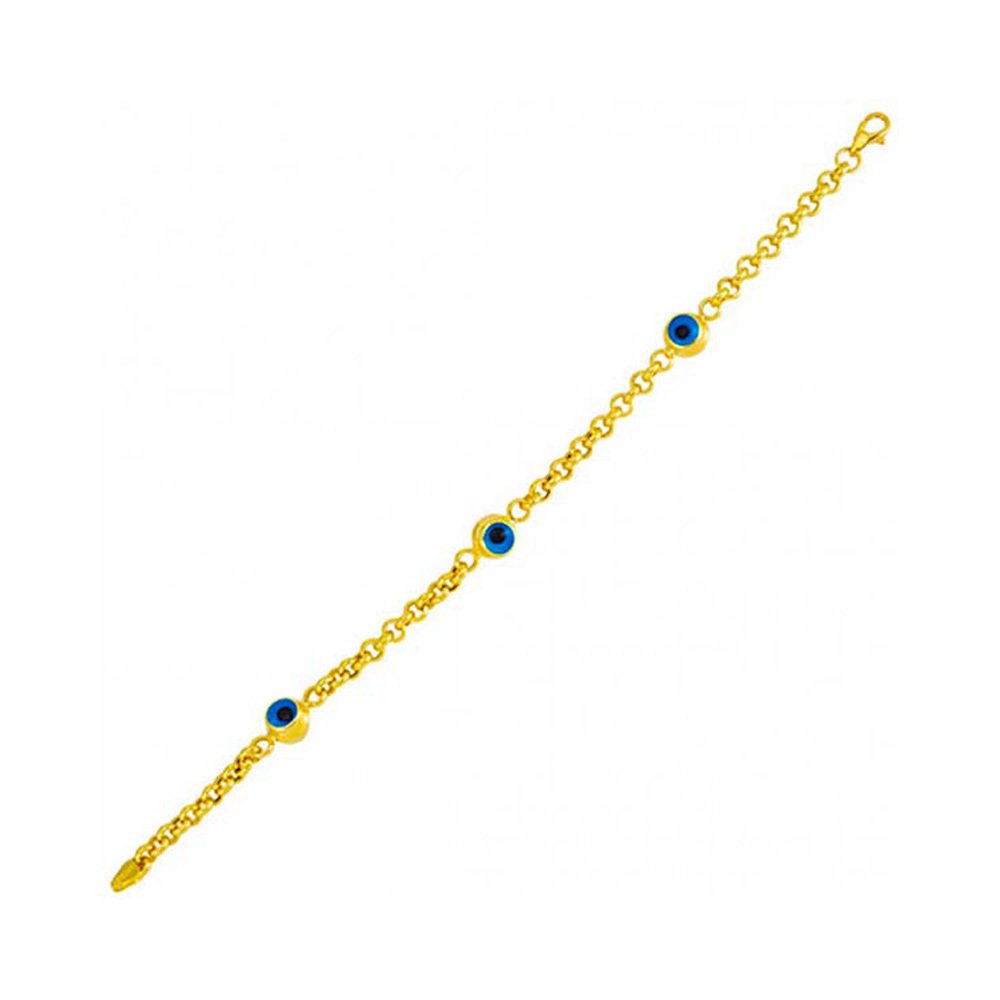 Göz Boncuklu Altın Bileklik 6.60 Gram 14 Ayar