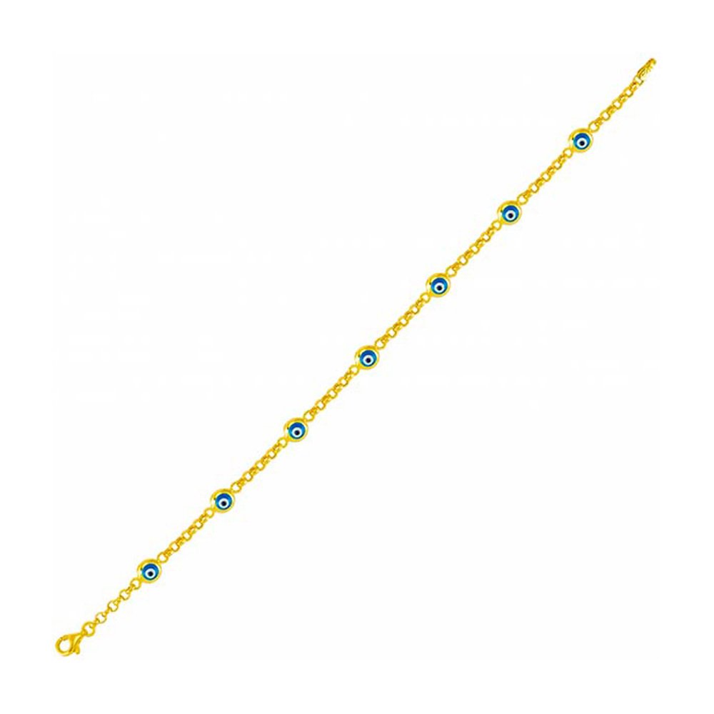 Göz Boncuklu Altın Bileklik 3.80 Gram 14 Ayar