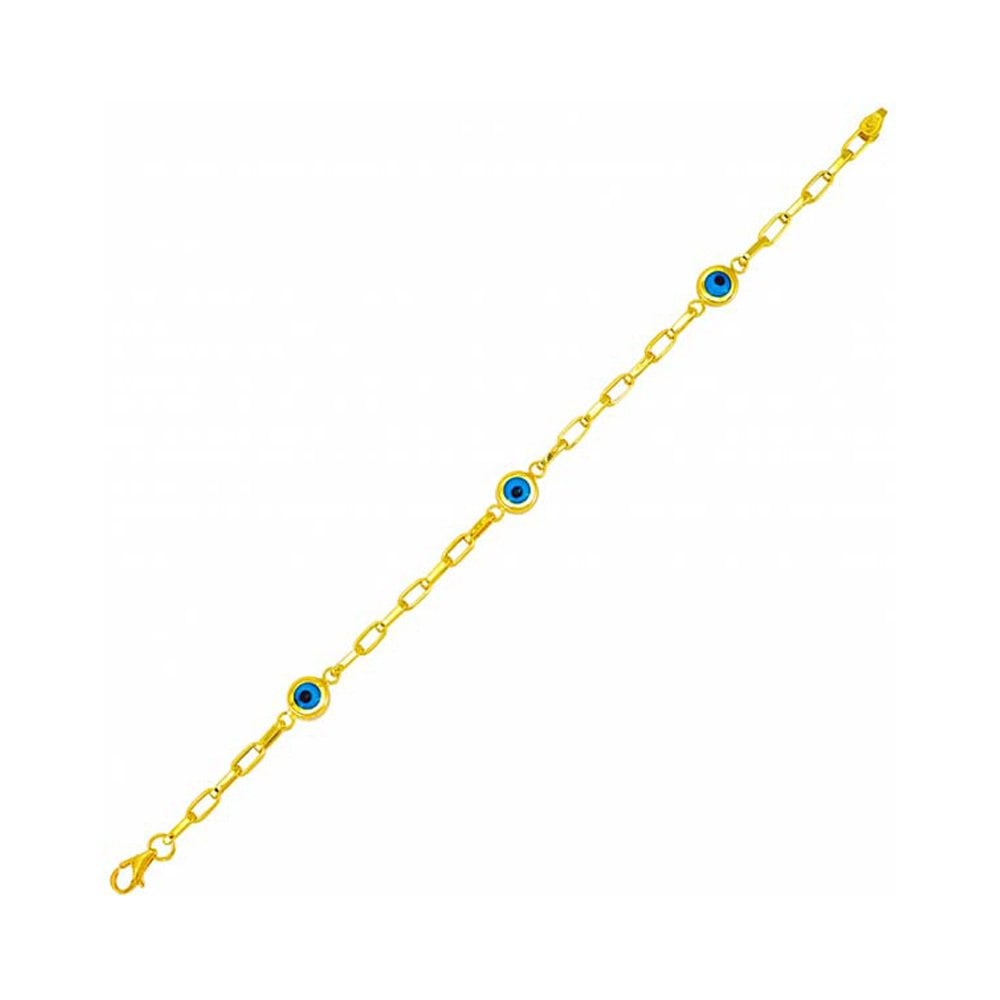 Altın Bileklik Nazar Boncuklu 5.20 Gram 14 Ayar