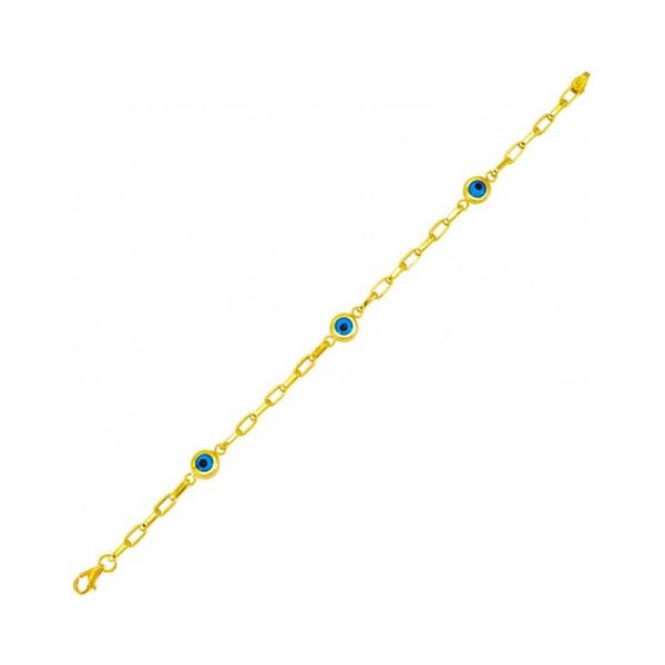 Altın Bileklik Nazar Boncuklu 5.20 Gram 14 Ayar