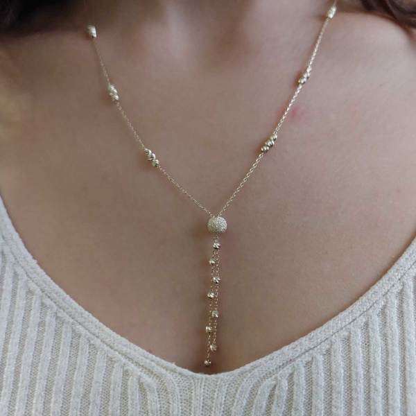 Sallantılı Dorika Kolye 14 Ayar Altın 3.70 Gram