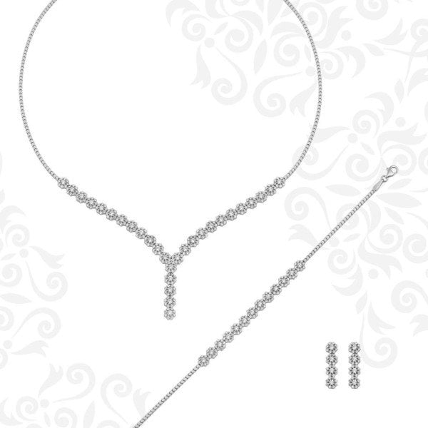Çiçekli Tek Sıra Gerdanlık Seti 18.00 Gram 14 Ayar Altın