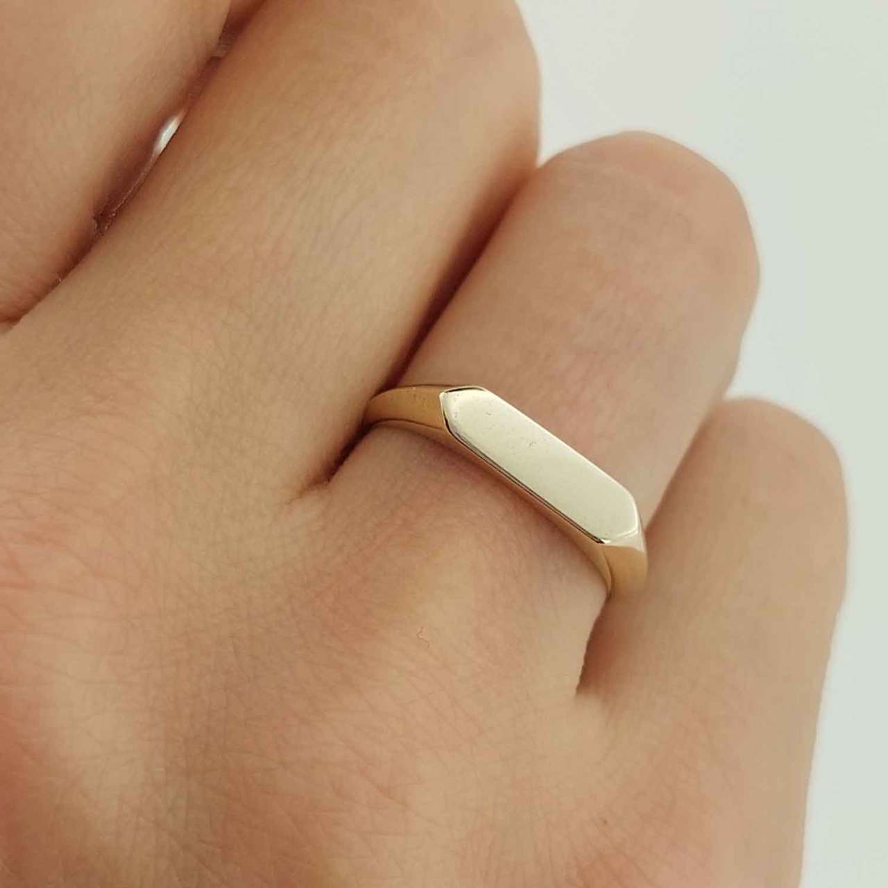 Çizgi Yüzük 14 Ayar Altın 1.37 Gram ABYYZK0108