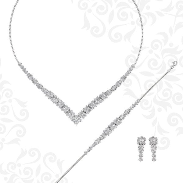 Altın Taşlı Gerdanlık Seti 14 Ayar 24.00 Gram ABYSET0033